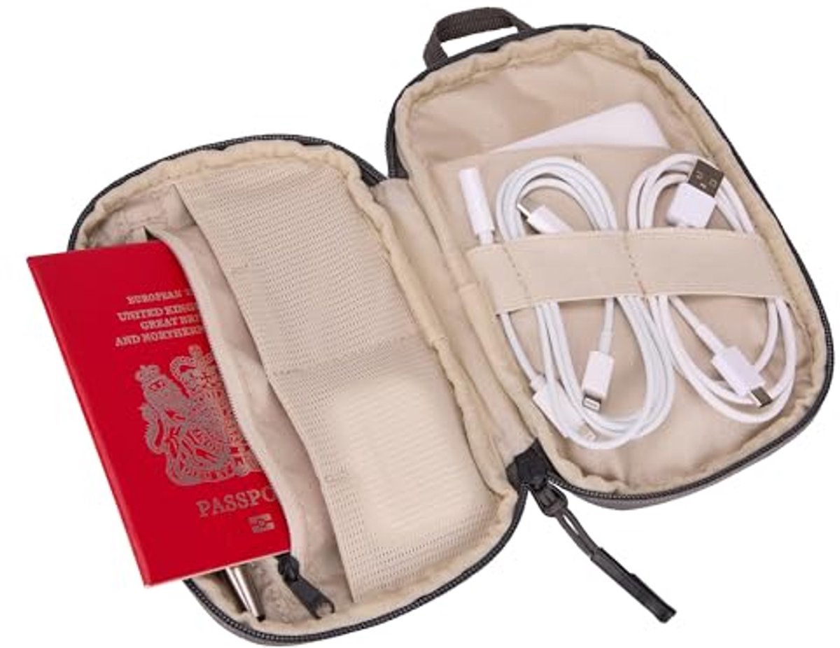 Reisbag voor het organiseren van elektronische apparaten