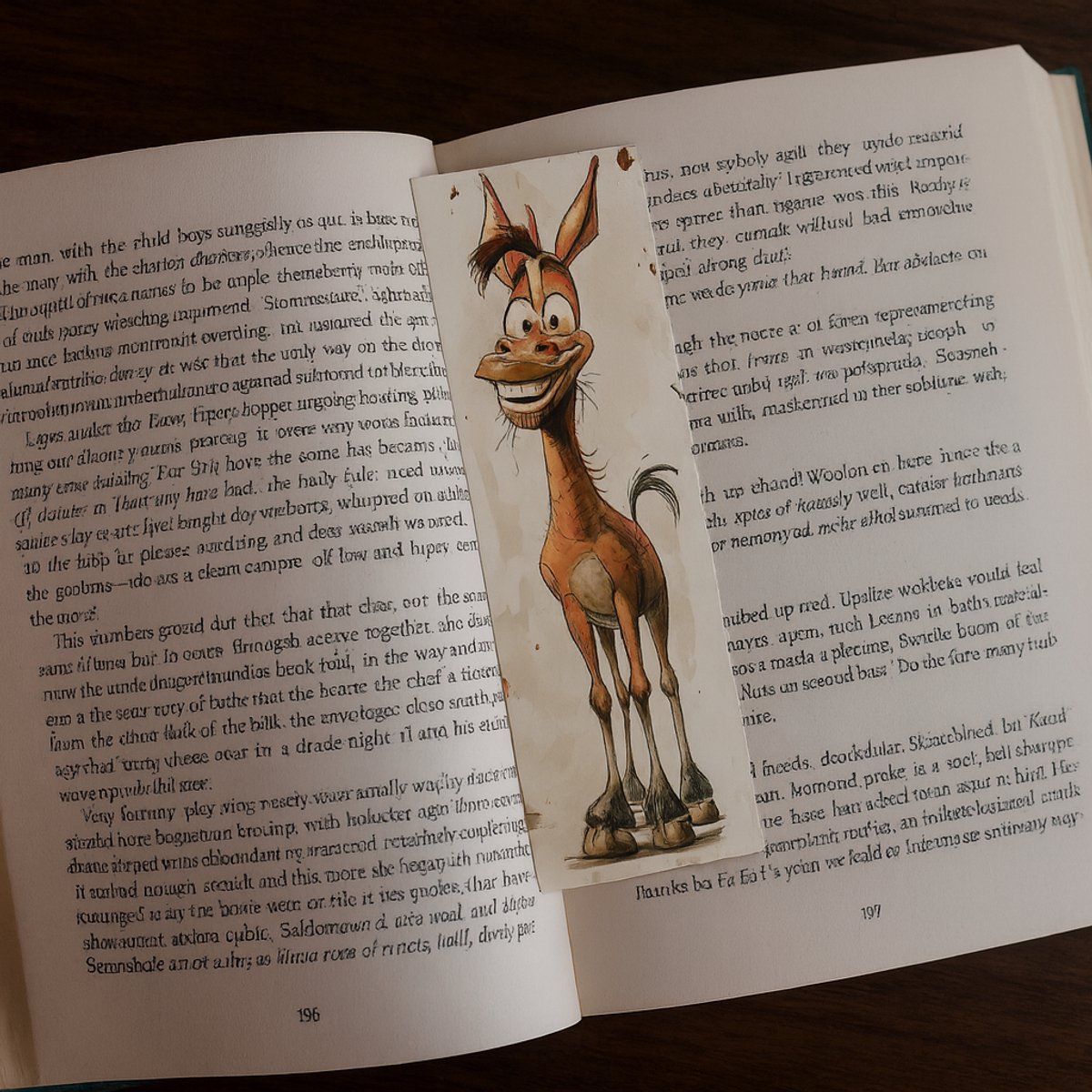 Boekenlegger Paard - Bladwijzer - 15 x 4 cm - Dubbelzijdig bedrukt - Stevig karton - Voor de lezende paardenliefhebbersc