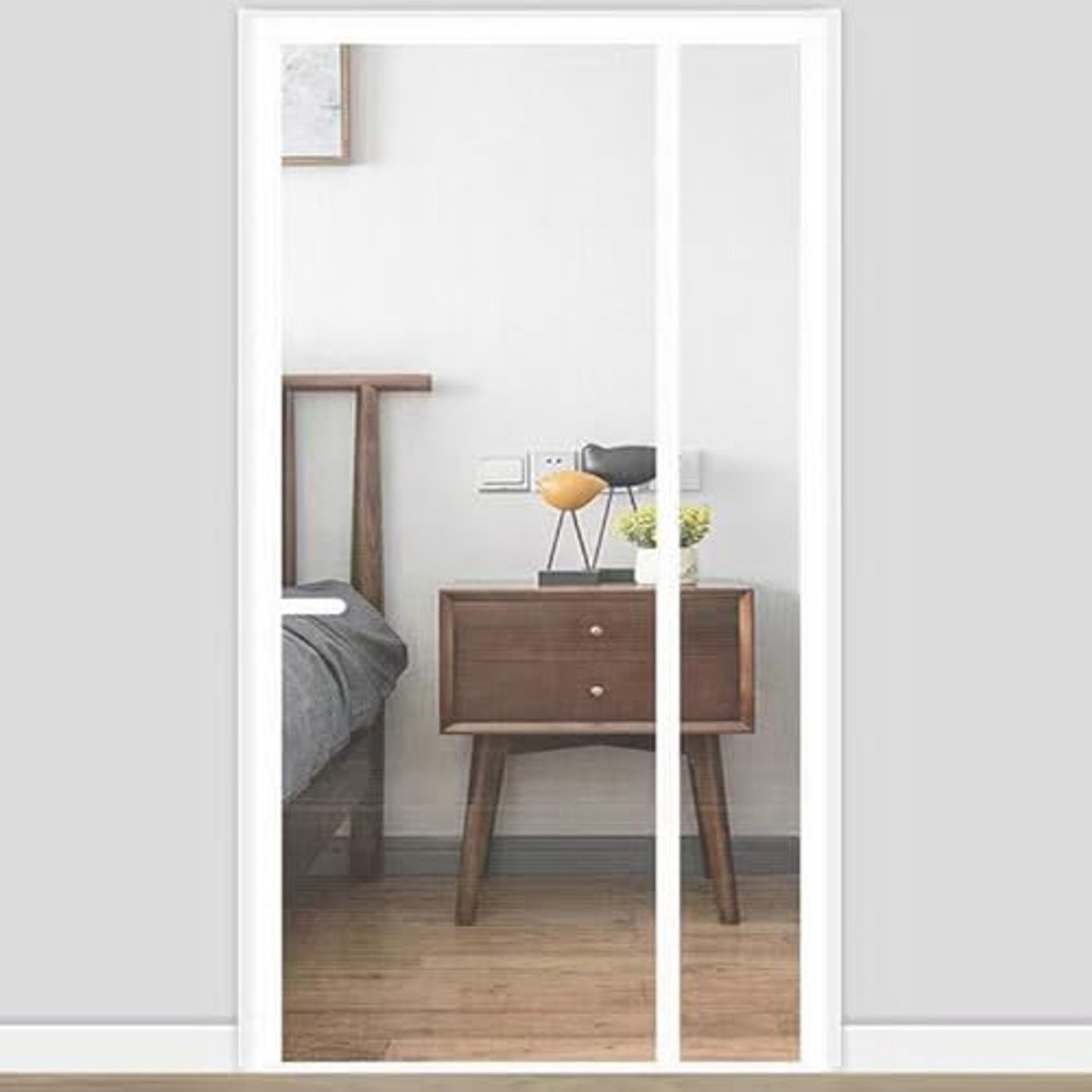 Hordeur met magnetische sluiting voor insecten - 110x265 cm - Ideaal voor deuren en ramen