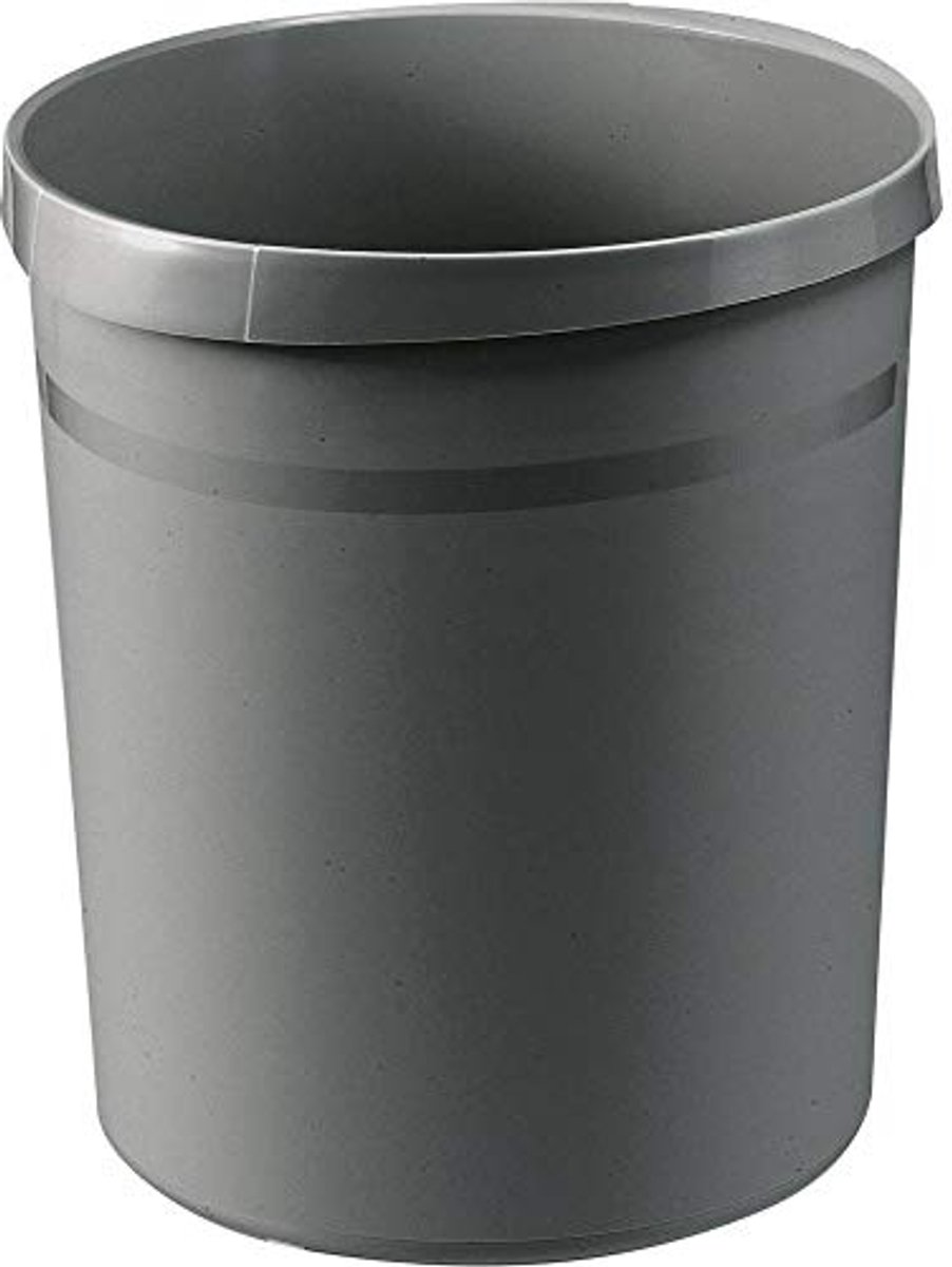 Conische Prullenbak 18 L - Donkergrijs Ergonomisch Design