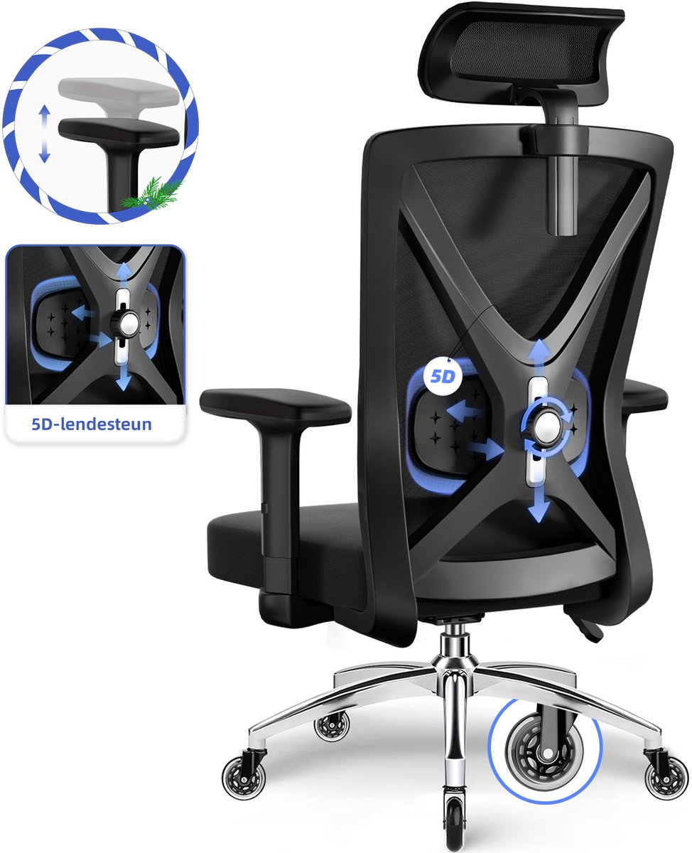 Hiaonyx bureaustoel-Ergonomische Bureaustoel-Bureaustoelen - Hiaonyx - €149,99