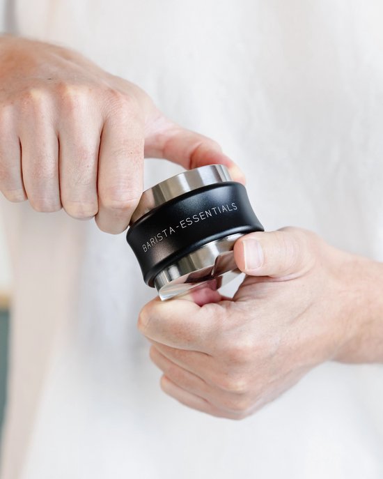 Tamper & Verdeler Combinatie – 53.3mm - Sage Barista Express - Zwart - Solis Espressomachine – Espressomachine - Koffie Tamper – Koffieverdeler - Espresso Tamper - Koffie Distributeur - Koffie Stamper - Espresso Verdeler - 54mm - Barista Essentials