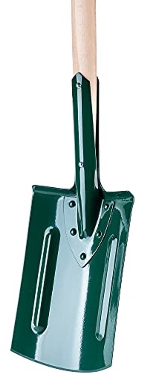 Ergonomische Spade voor Tuinieren, Tuinschop met Houten Steel voor Diep Graven, Ideaal voor Harde Bodems en Planten — afbeelding 5