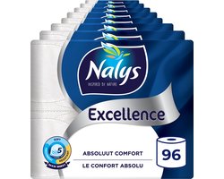 Nalys Excellence Toiletpapier - 96 rollen - Maxi Vellen (5-laags) - Voordeelverpakking - papieren…
