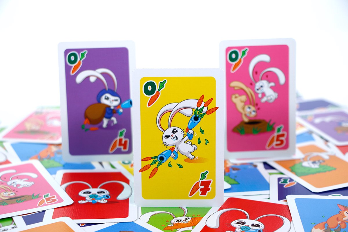999 Games - Badass Bunnies Kaartspel - Ben jij de sluwe vossen te slim af? - Bevat eenvoudige spelregels in NL EN en FR — afbeelding 2