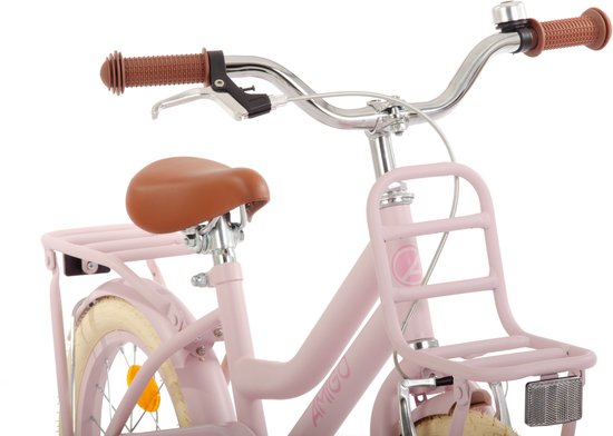 AMIGO Bella Meisjesfiets - Kinderfiets voor Meisjes - 16 Inch 26 cm - Terugtraprem - Roze van AMIGO — afbeelding 5