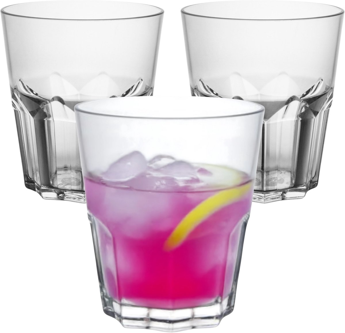 MPDrink Waterglas Sofia - SAN kunststof - 33 cl - onbreekbaar - herbruikbaar - waterglazen
