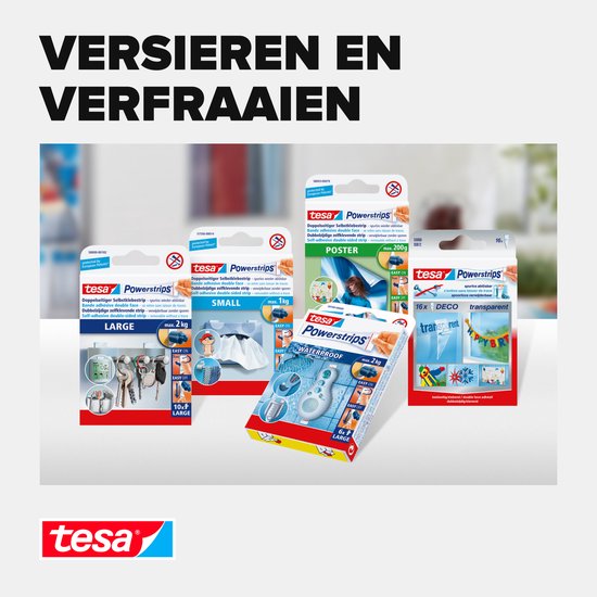 tesa Powerstrips® Small tesa 57550-00014-21 blanc 14 pc(s)