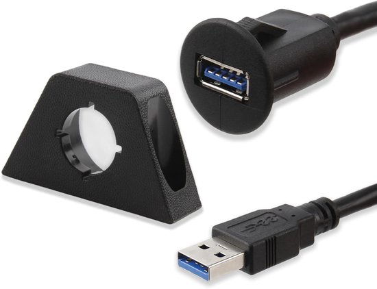 Premium - 2m USB inbouwbus voor auto/boot/RV/motorfiets - USB 3.0, 10 ...