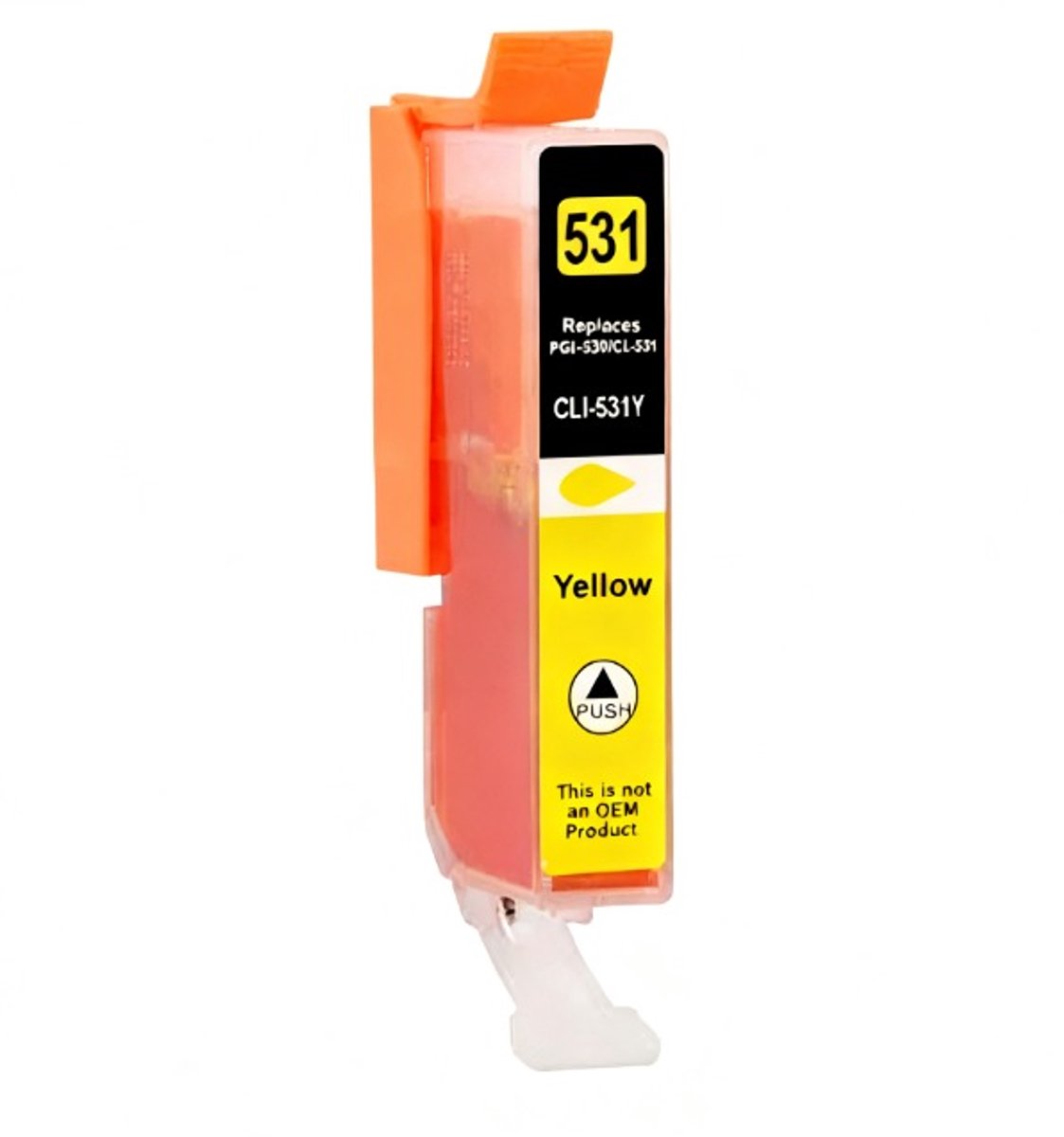Inktcartridge Geschikt voor Canon PGI-530 / CLI-531 | 1x Geel cartridge Geschikt voor Canon Pixma TS8750 - TS8751 - Inktpatronen - Inkt - printer