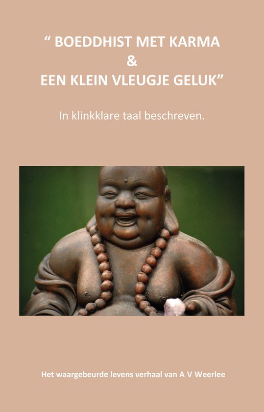 Boeddhist met karma & een klein vleugje geluk - standbeeld van een dikke boeddha met kralenketting