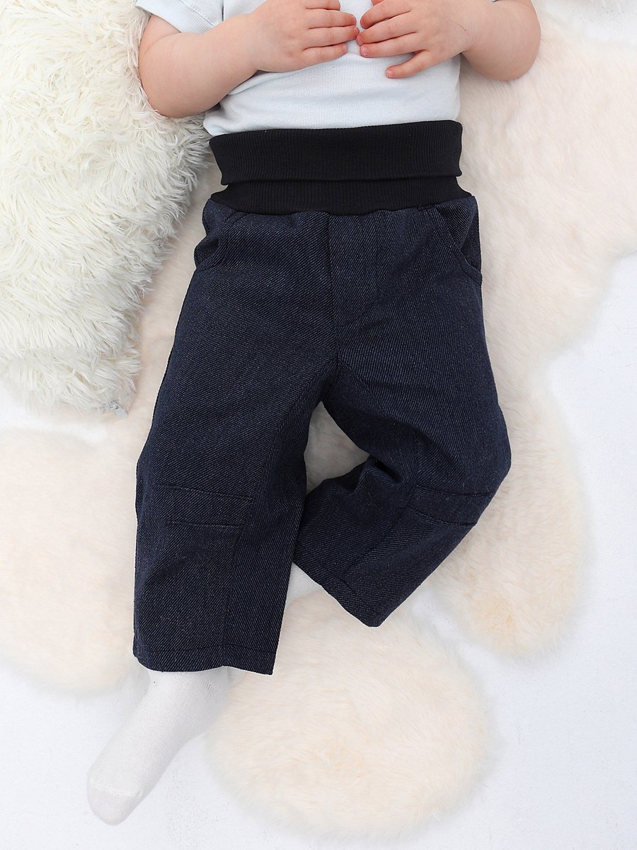 RobyKris Baby Broek - Katoen - Blauw - Maat 68-74