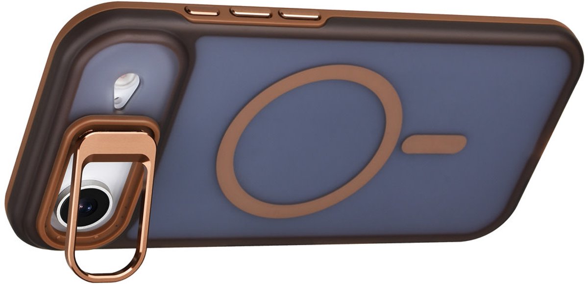 TUNIQ Back cover voor iPhone 17 Air - MagSafe - Met Camera Stand - Goud