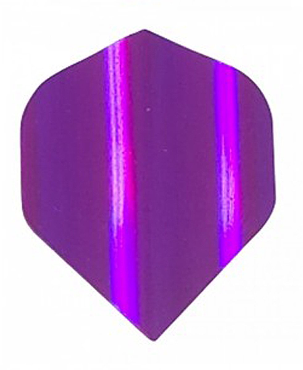 DLDarts - Holographic Standaard Flight - 75 micron - 1 set - Paars