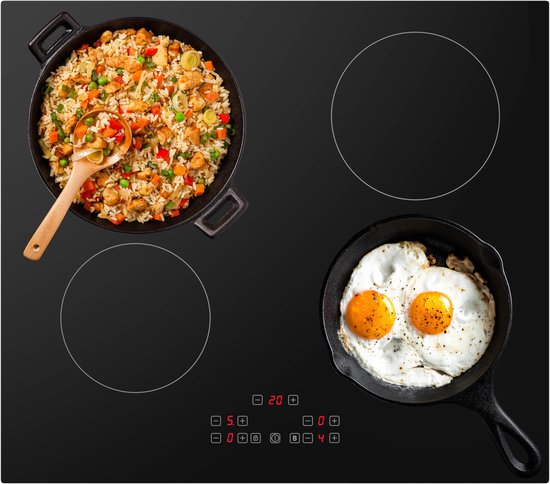 Tomado TIH6001B – Inbouw inductiekookplaat – 1 fase – 4 kookzones – Zwart