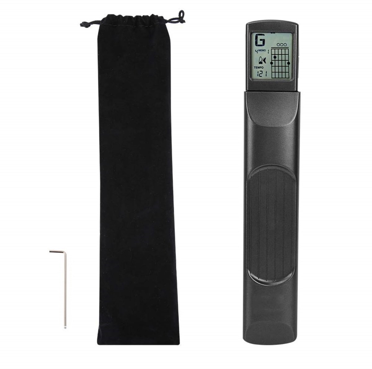 Mini 6 Fret Chord Trainer, Guitar Practice Tool Beginner Tool with Rotating Card Screen