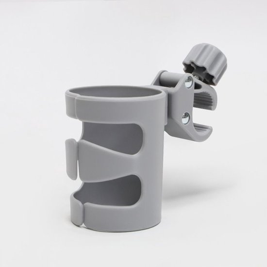 2 stuks - Draagbare bekerhouder voor buiten - Drankbekerhouder - Universele Bekerhouder - 360° Draaibare Flessenhouder voor Driewielers en Stepjes - Multifunctionele Drinkfles Houder - Grijs — afbeelding 5