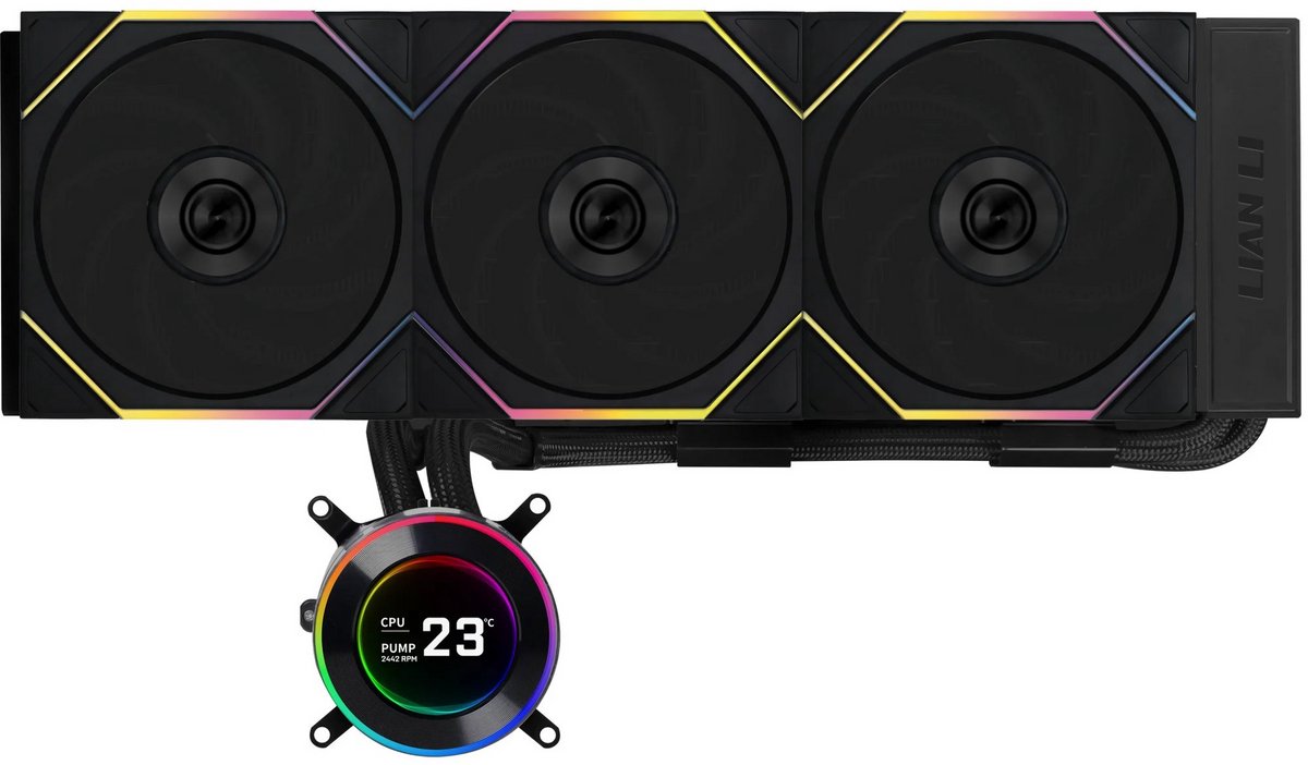 Lian Li Hydroshift II LCD-C 360TL Black - Vloeistof-koelsysteem processor