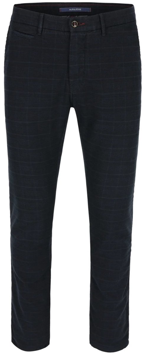 Atelier Noterman Broek Ruit 210 - Donkerblauw - Maat 31-34