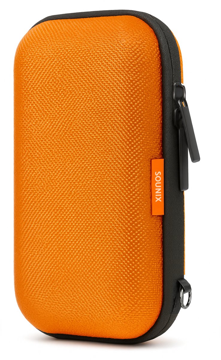Sounix Harde Schijf Tas - 2.5 inch / 3.5 inch - Hard Cover Case - Powerbank Hoes - Geschikt Voor Extreme Portable SSD - Oranje