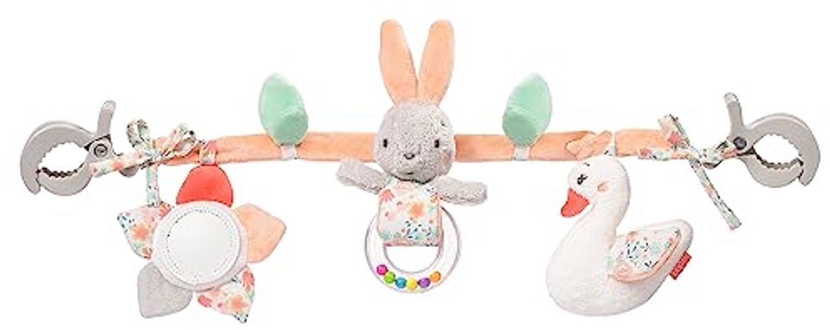Kinderwagenketting Schwanensee | Mobiele Speelgoedketting met Schattige Figuren voor Baby's | Voor Kinderwagens, Babyschel en Bedjes | 45cm