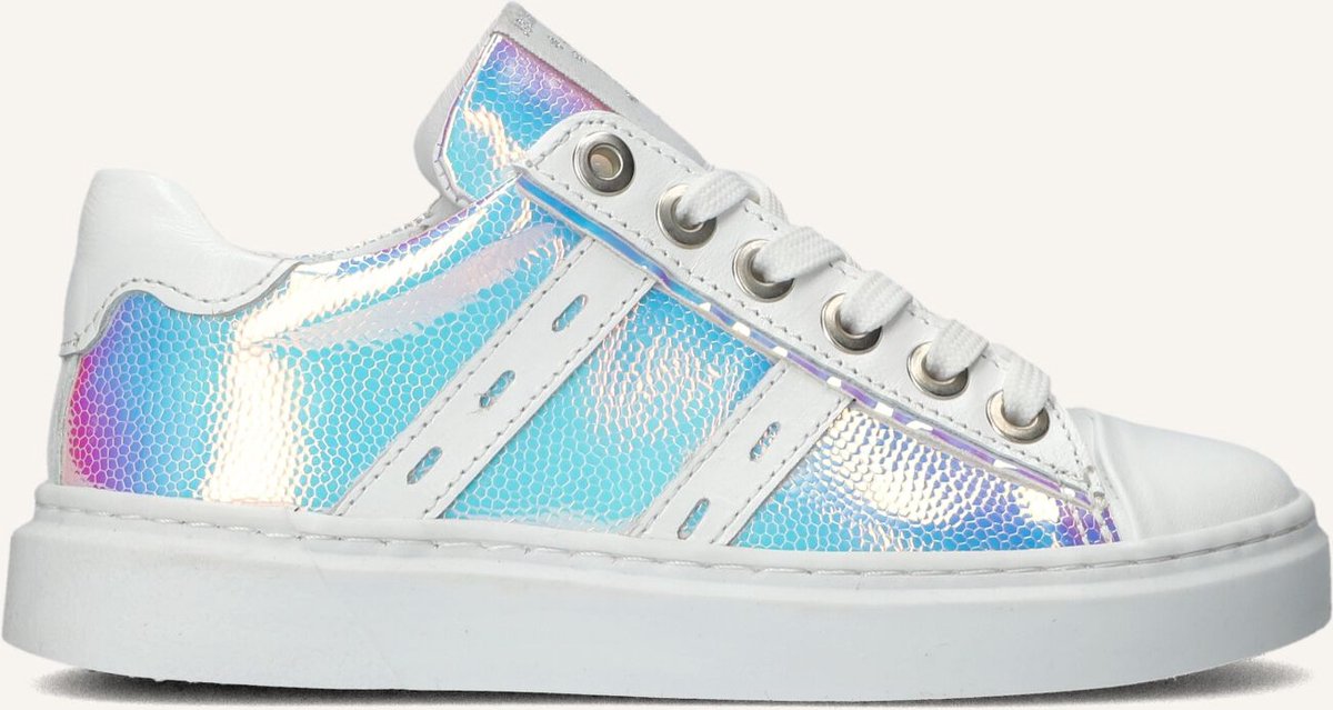 Jochie & Freaks Evelyn Sneakers Meisjes - Leren Sneaker - Multi - Maat 30