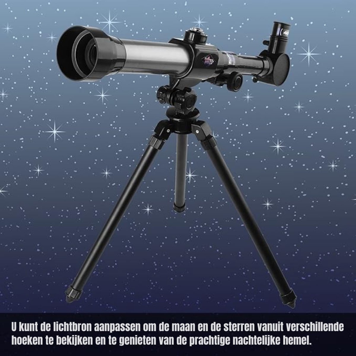 MMP® Telescoop kinderen - Sterrenkijker - Telescoop - Zwart - 31cm x 41cm x 37cm