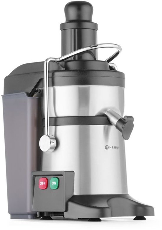 HENDI Sapcentrifuge - roestvast staal en kunststof - compacte uitvoering - 23,3 x 41,6 x 49,3 cm - zilverkleurig - met 4,4 liter pulpcontainer - voor horeca van HENDI — afbeelding 4