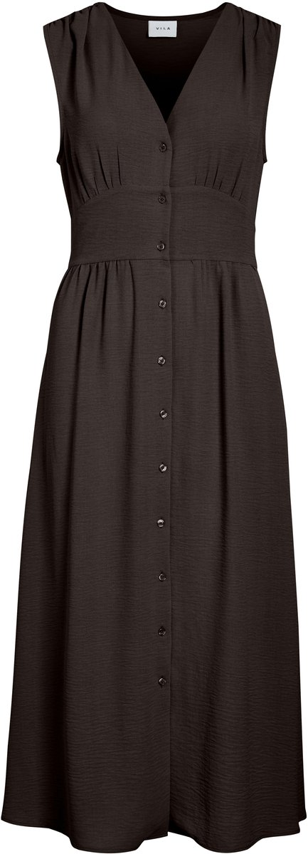 VILA - VISKOV S/L V-NECK MIDI DRESS/KA - Dames - Mini jurken