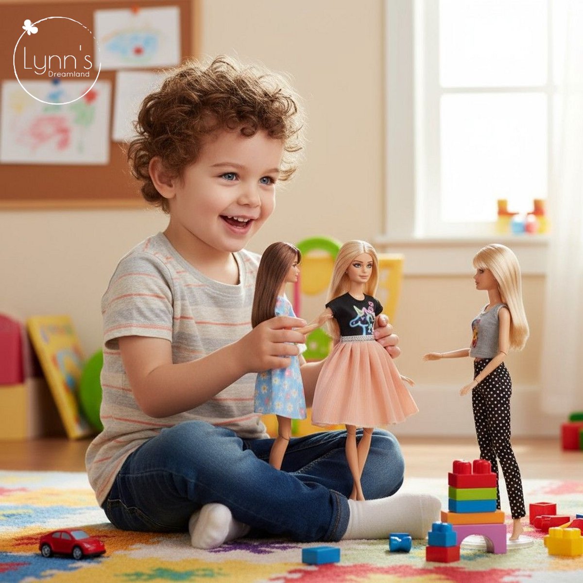 Lynn’s poppenkleertjes - Set ‘Demi’ - Geschikt voor modepop - Set van 5 outfits - Kleding voor modepoppen - Cadeauzakje — afbeelding 12