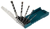 Makita E-14255 Jeu de forets multifonctions en carbure 5 pièces 4 mm, 5 mm, 6 mm, 8 mm, 10 mm Mandrin sans clé 1 jeu(s)
