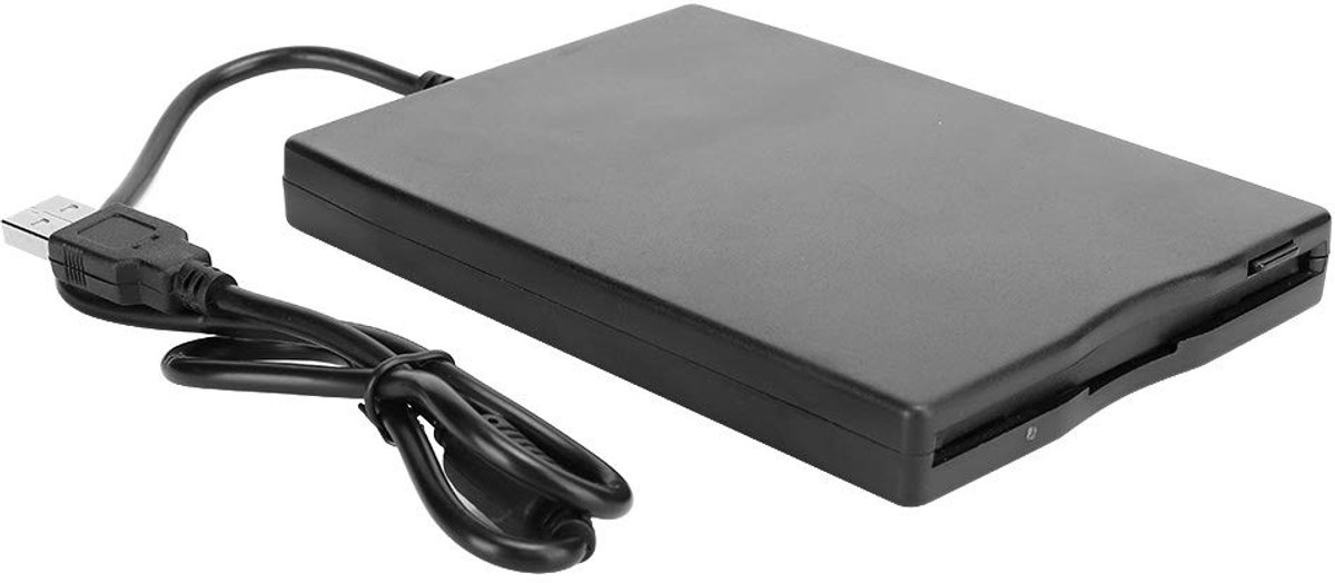 3.5" USB External Floppy Disk Drive, External Removable Portable Floppy Drive 3.5" Card Reader, for Laptop Desktop Computer, for Win 10 7 8 ME