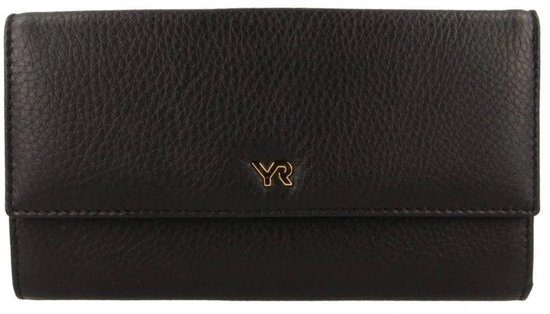 PORTEFEUILLE POUR FEMME EN CUIR NOIR GRAND FORMAT YVES RENARD