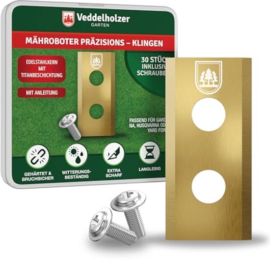 30 Robotmaaier Messen Roestvrij Staal Titanium Coating - 30 - €48,09