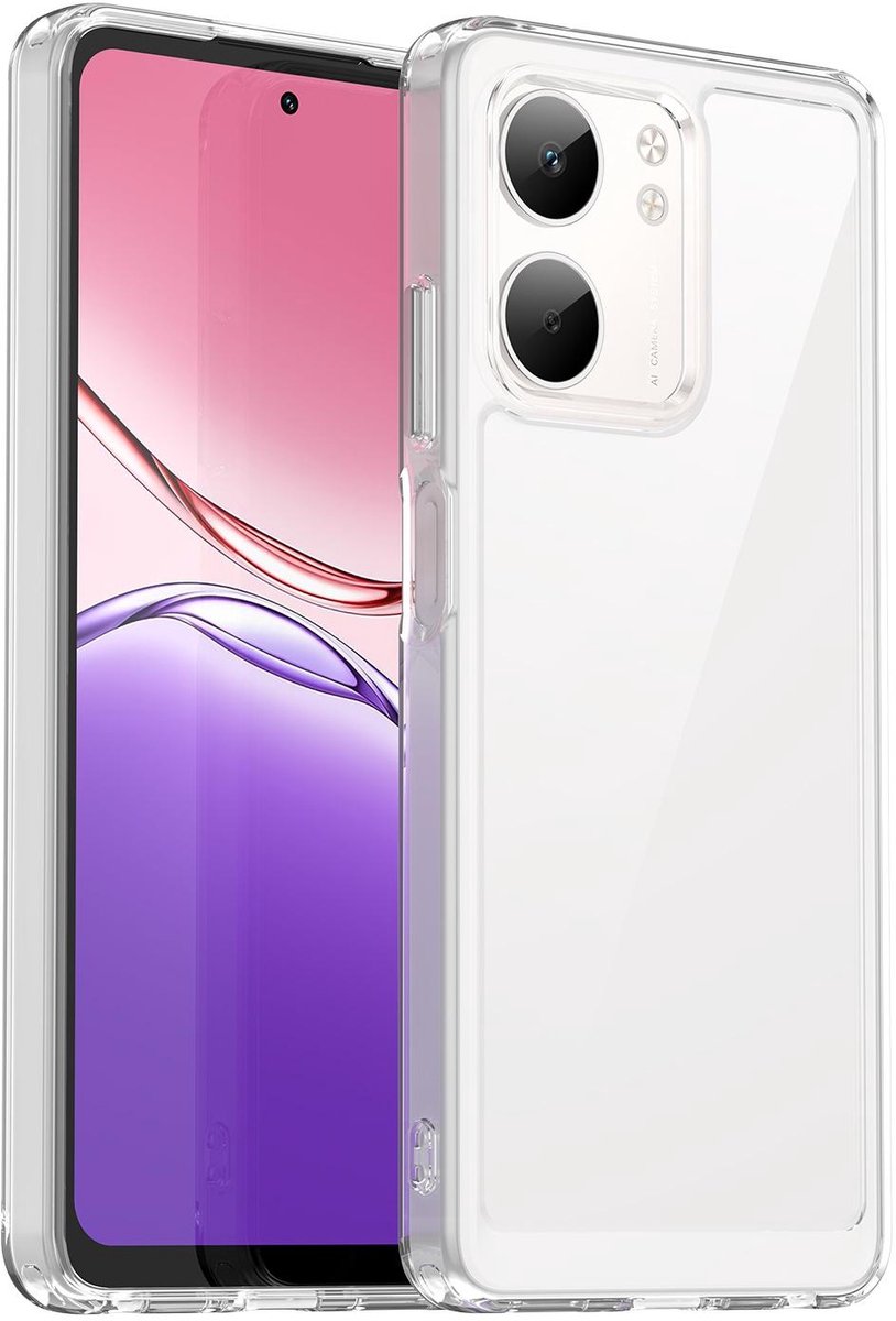 Hoesje geschikt voor Oppo A5x - Phonesta Acrylic Hybrid Back Cover - Transparant