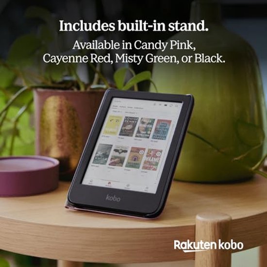 E-reader Hoes voor Kobo Clara Colour/BW - Misty Groene Vegan Leer met Slaap/Wake Functie en 2-Weg Stand van Merkloos — afbeelding 5