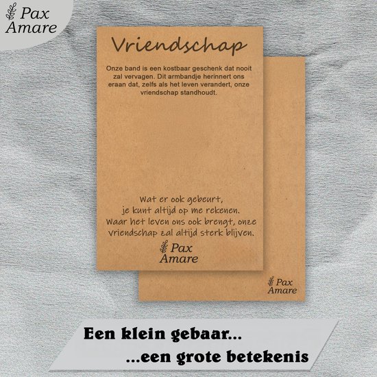 Bracelets d'amitié pour 2 avec Soleil & Lune - Or & Argent - Élastique réglable - Cadeau d'amitié - Pax Amare