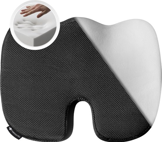 Zitkussen orthopedisch & ergonomisch - stuitkussen - wigkussen - ergonomisch zitkussen - ringkussen - traagschuim - stuitje Wigkussen