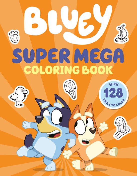 Bluey- Bluey: Super Mega Coloring Book