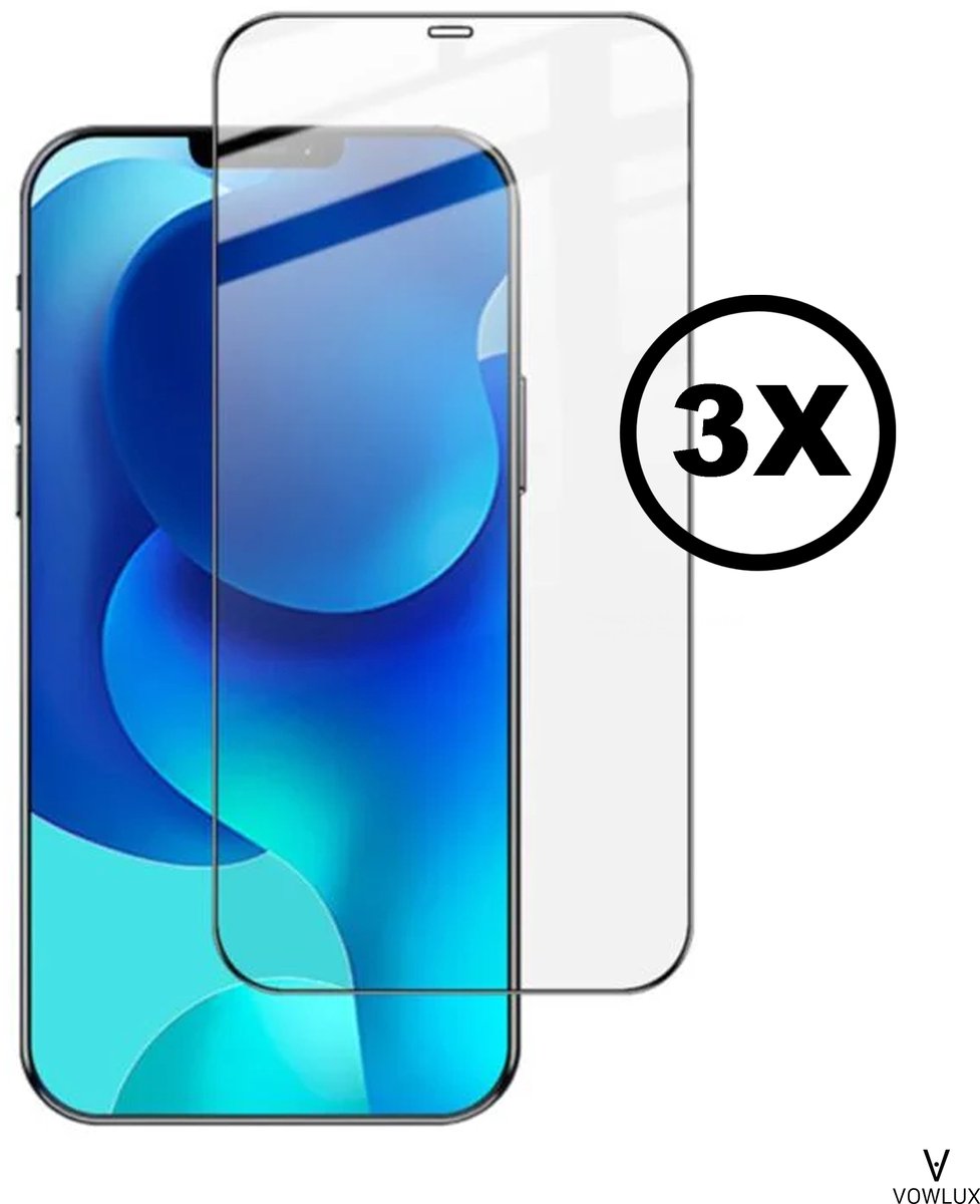 VOWLUX Screenprotector voor iPhone 11 – Gehard Glas Tempered Glass – 3 Stuks – 9H Extra Sterk, HD Helder, Case-Friendly – Beschermglas