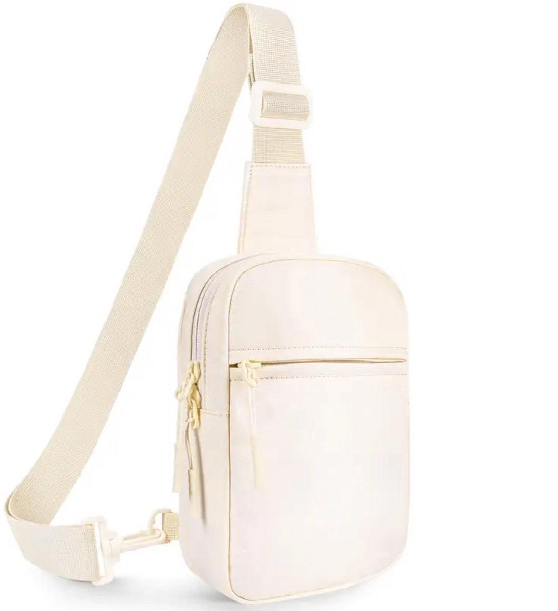 Luxamore® Crossbody Tas Unisex – Slingbag & Telefoontasje – Verstelbare Schoudertas met Verborgen Vak – Compact & Stijlvol – Beige