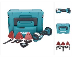 Makita DTM52ZJX4 18V Li-Ion brushless multitool (body) zonder accu's en lader - incl. 35-delige accesoireset - in Mbox