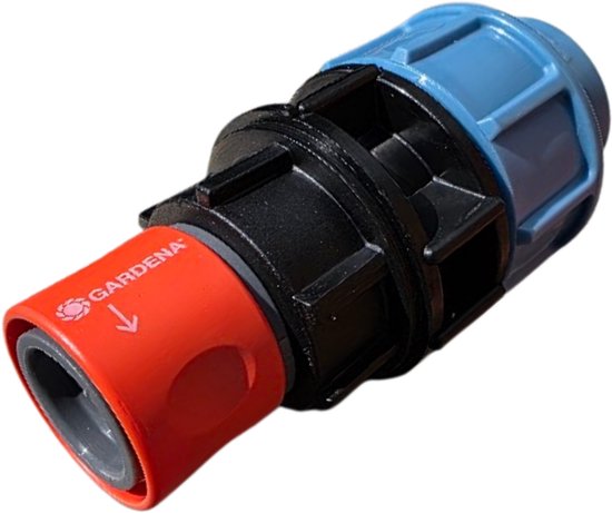Tyleen 25 mm overgangskoppeling klem x steek voor Gardena Original systeem, beregening en drinkwater