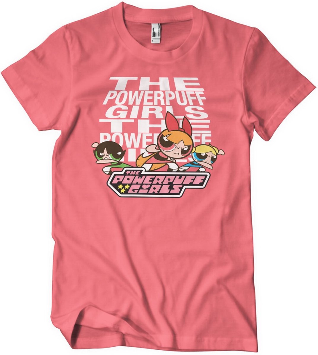 Power Puff Girls T-Shirt Powerpuff Girls T-Shirt WB-1-PPG001-DTF844 Coral-S