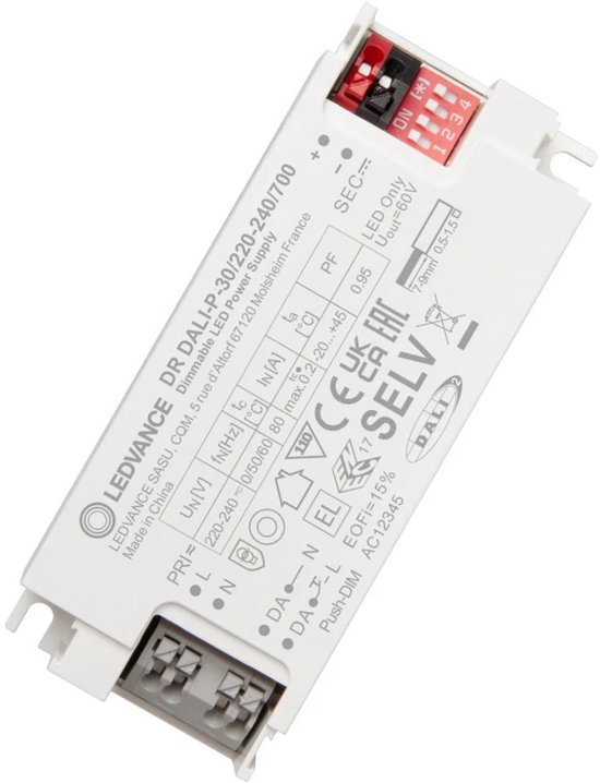 Foto: Ledvance led driver led driver dali performance gen 3 30 220 240 700 dali dimbaar ip20