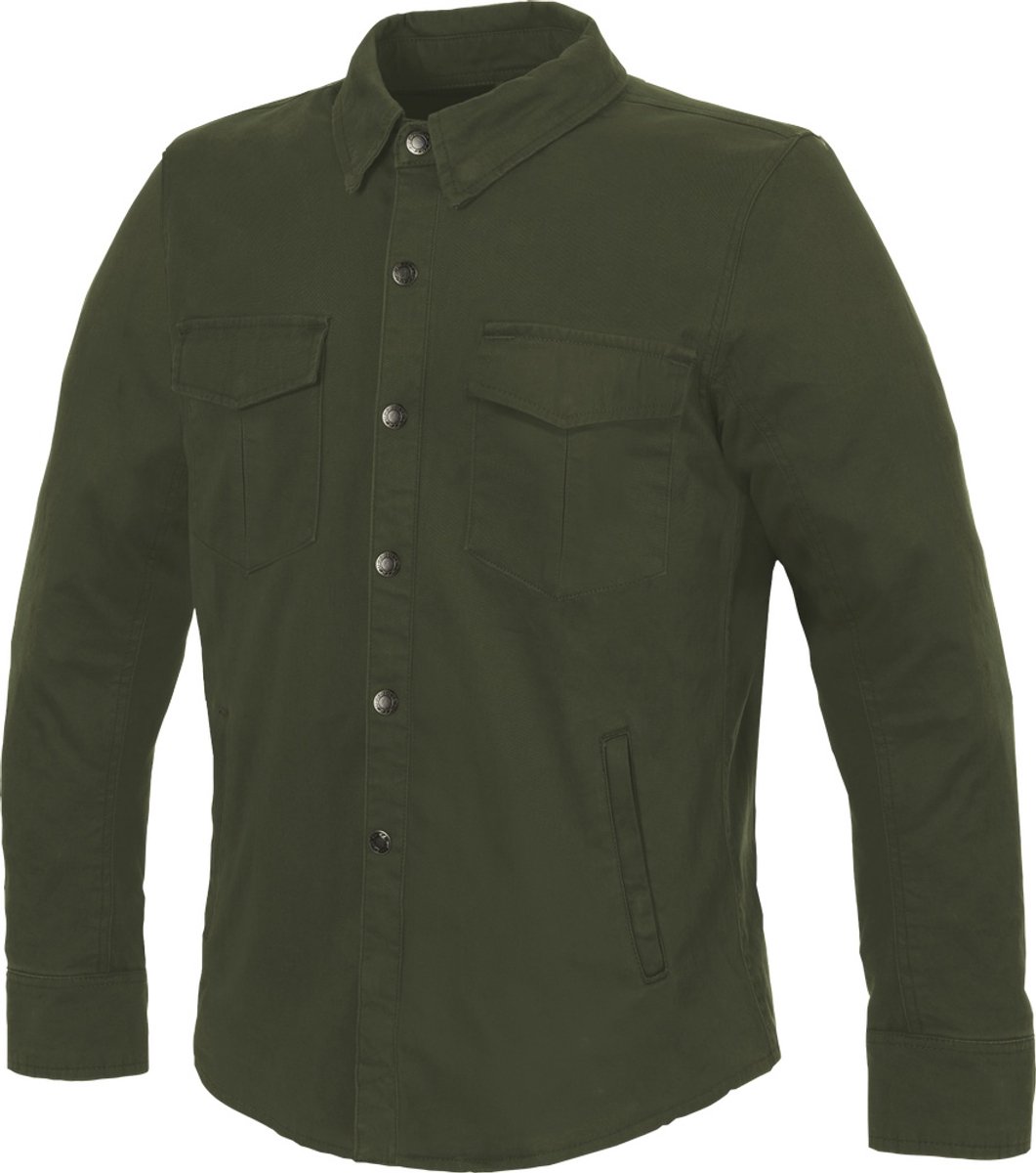 Büse Jackson II Olijf Motor Overhemd - Shirts