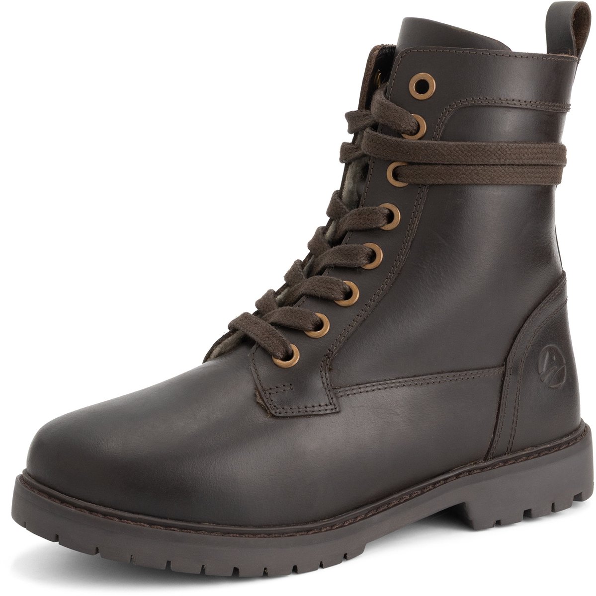 Travelin' Kafjord Dames - Veterboots - Wolgevoerd - Donkerbruin