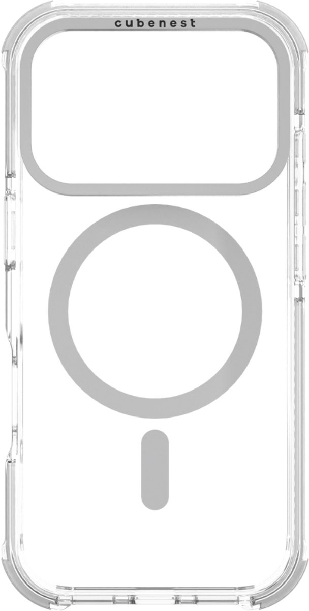 Cubenest iPhone 17 Pro Max hoesje MagPro Strong Guard - Magnetisch Hoesje - Schockproof hoesje - MagSafe-compatibel - Wit