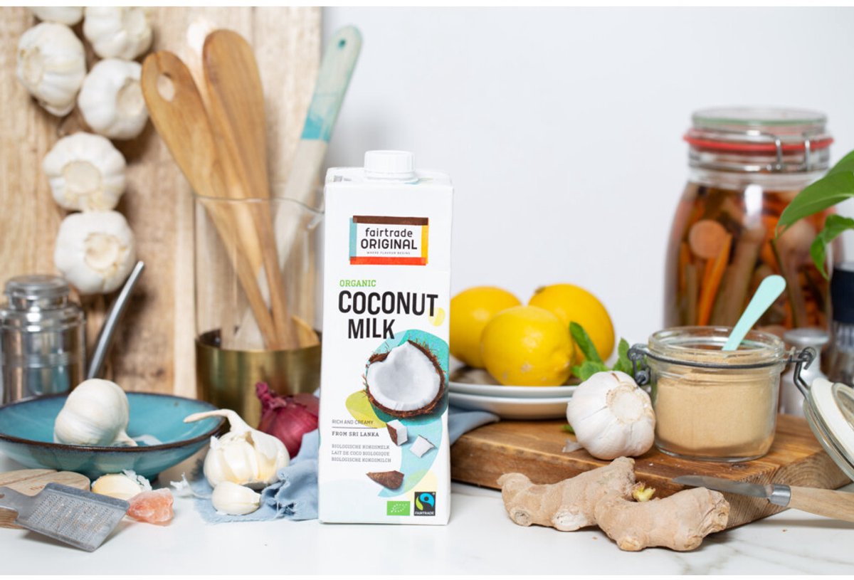 Fairtrade Original Kokosmelk Biologisch - 3 x 1 liter - Voordeelverpakking