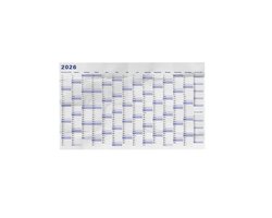 Huurdies - Jaarplanner 2026 - Gevouwen naar A4 - 98x68cm